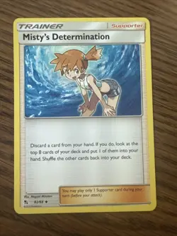 NM - Pokemon Misty's Determination 62/68 Hidden Fates Uncommon - Image 1