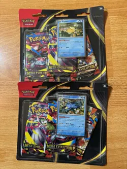 Pokemon Mega Evolutions 3 Pack Blister - Psyduck & Golduck - Includes Both Packs - Image 1