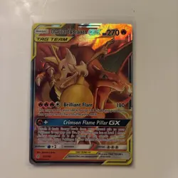 Charizard & Braixen GX Tag Team 22/236 Pokemon Cosmic Eclipse Holo ULTRA RARE - Image 1