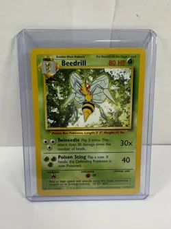 Pokemon Beedrill Base Set Unlimited 17/102 Non Holo Rare - Image 1