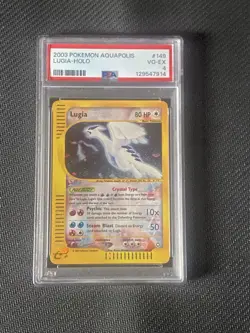 2003 Pokemon Lugia 149/147 Aquapolis Crystal PSA 4 - Image 1