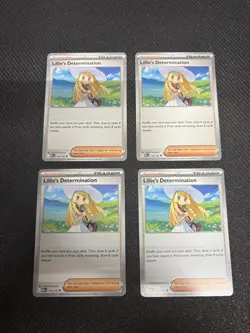 Lillie's Determination 119/132 Playset Lot of 4 - Pokemon TCG Mega Evolution NM - Image 1