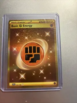 Basic Fighting Energy GOLD SECRET RARE 258/198 Scarlet & Violet Pokemon TCG - Image 1