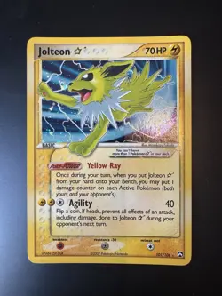 Jolteon ☆ Gold Star 101/108 EX Power Keepers - LP/NM - 7-8 Potential - Pokemon - Image 1