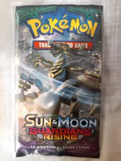 Pokemon TCG Sun and Moon Guardians Rising Booster Pack Sealed - Image 1