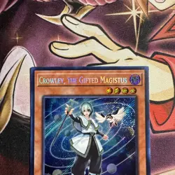 Crowley, the Gifted Magistus 1st Edition Secret Rare Card BLMM-EN044 Yu-Gi-Oh! - Image 2