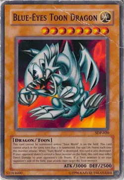 Blue-Eyes Toon Dragon SDP-020 Starter Deck: Pegasus Unlimited Edition | HP/DMG - Image 1