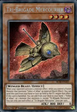 Tri-Brigade Mercourier - Secret Rare 1st Edition BLTR-EN107 - NM - YuGiOh - Image 1