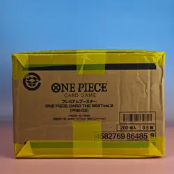 ONE PIECE CARD GAME THE BEST VOL.2 (PRB-02) CASE JAPANESE OVP SEALED - Image 2