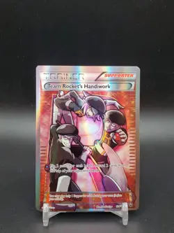 Team Rocket’s Handiwork 124/124 Fates Collide Full Art LP Pokemon Card - Image 1