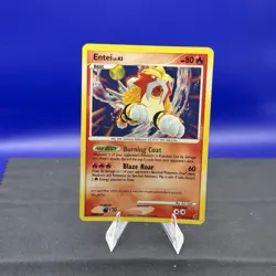 Pokemon Entei Card TCG 4/132 Secret Wonders Cracked Ice Holo Rare - MP - Image 1