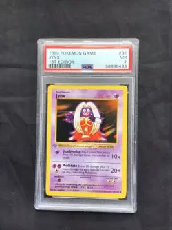 Pokemon Cards: Base Set 1st Edition Uncommon: Jynx 31/102 PSA 7 - Image 1