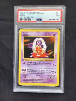 Pokemon Cards: Base Set 1st Edition Uncommon: Jynx 31/102 PSA 7 - Image 2