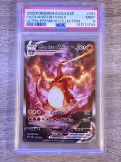 Charizard VMAX SWSH261 PSA 9 Full Art UPC Promo Pokemon Card Graded - Image 1