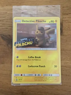 Pokemon Card Detective Pikachu SM190 Holo Rare Sealed - Image 1