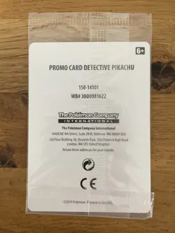 Pokemon Card Detective Pikachu SM190 Holo Rare Sealed - Image 2