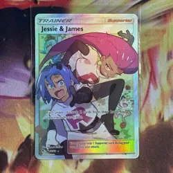 Jessie & James Full Art 68/68 Hidden Fates Holo Pokemon Cards TCG A26 NM-MT - Image 1