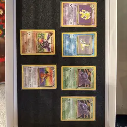 Pokemon Fossil Lot Of 6 Cards (Hypno, Lapras, Muk x2, Dragonite, Aerodactyl) - Image 1