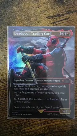 Deadpool, Trading Card (Rainbow Foil) Secret Lair Drop Foil NM MTG - Image 1