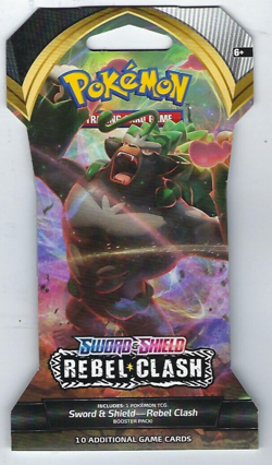 8 Pokemon TCG: Rebel Clash Sleeved Booster Packs (10 Cards per pack) - Image 1