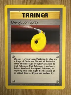 Devolution Spray - 72/102 - Pokemon Base Set Unlimited Rare Card WOTC MP - Image 1