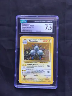 Pokemon Cards: Base Set Rare Holo: Magneton 9/102 CGC 7.5 - Image 1