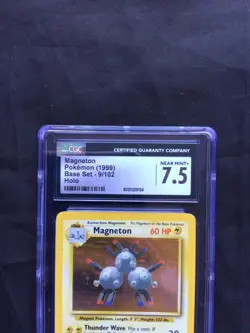 Pokemon Cards: Base Set Rare Holo: Magneton 9/102 CGC 7.5 - Image 3