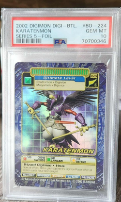Karatenmon BO-224 Digimon Digi-Battle Series 5 Holo Foil Card PSA 10 Gem Mint - Image 1