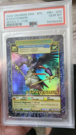 Karatenmon BO-224 Digimon Digi-Battle Series 5 Holo Foil Card PSA 10 Gem Mint - Image 2
