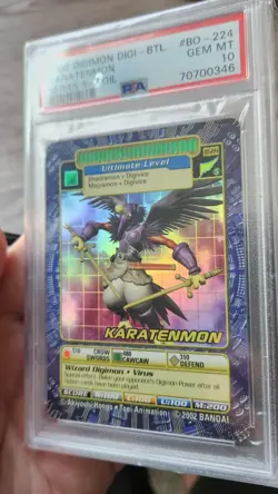 Karatenmon BO-224 Digimon Digi-Battle Series 5 Holo Foil Card PSA 10 Gem Mint - Image 3