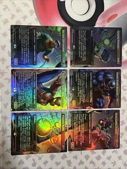 Spider Man Magic The Gathering Foil Borderless Full Set Of Cards All Near Mint - Image 1