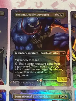 Spider Man Magic The Gathering Foil Borderless Full Set Of Cards All Near Mint - Image 3