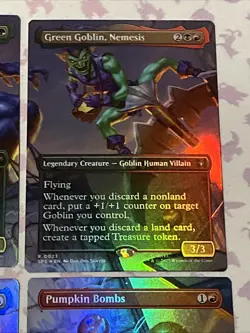 Spider Man Magic The Gathering Foil Borderless Full Set Of Cards All Near Mint - Image 4