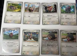 Oinkologne + Lechonk 8 Card Mixed Pokemon Lot Scarlet & Violet - Image 1