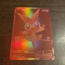 Pokemon TCG Red Victini Card 172/086 White Flare English Edition - Image 1