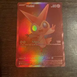 Pokemon TCG Red Victini Card 172/086 White Flare English Edition - Image 2
