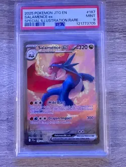 Pokemon TCG Salamence EX Journey Together Card 187/159 PSA 9 121773705 - Image 1