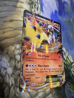 Pokemon TCG Blaziken EX XY54 Black Star Promo Ultra Rare Holo Card (NM) - Image 3