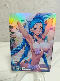 Jinx Trading Card Waifu Goddess Story Anime Girl holo Karte Manga Full Art - Image 1