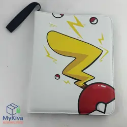 Pokemon Card Binder Trading Card Album 9 Pocket Pikachu Zip Up 360 Card - Image 1
