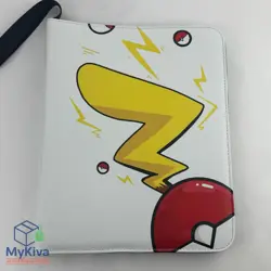 Pokemon Card Binder Trading Card Album 9 Pocket Pikachu Zip Up 360 Card - Image 2