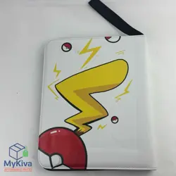 Pokemon Card Binder Trading Card Album 9 Pocket Pikachu Zip Up 360 Card - Image 5