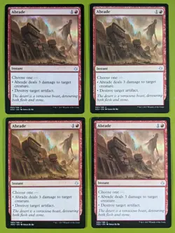 Abrade x4 Hour of Devastation 4x Playset Magic the Gathering MTG - Image 1