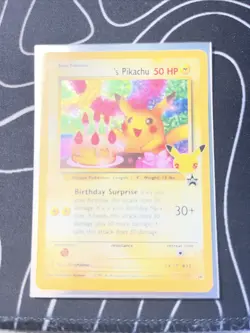 Pokemon TCG Classic Collection Birthday Pikachu Card 25th Celebrations Holo - Image 1