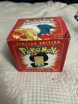 Pokemon Cards 23K Gold Plated CHARIZARD Trading Card 1999 Burger King Ball - - Image 1