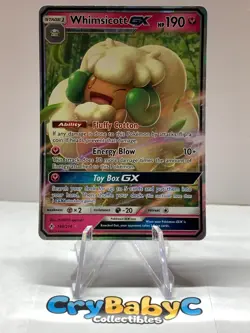 Pokemon Whimsicott GX 140/214 Unbroken Bonds Sun & Moon ULTRA RARE - Image 1