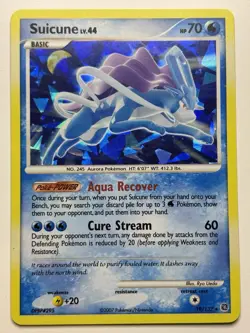 POKEMON TCG SUICUNE 19/132 D&P SECRET WONDERS CRACKED ICE HOLO - LP - Image 1