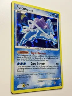 POKEMON TCG SUICUNE 19/132 D&P SECRET WONDERS CRACKED ICE HOLO - LP - Image 2