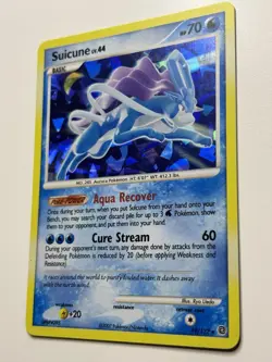 POKEMON TCG SUICUNE 19/132 D&P SECRET WONDERS CRACKED ICE HOLO - LP - Image 3