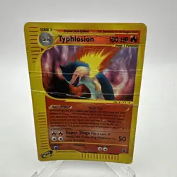 Pokemon TCG- Typhlosion 65/165 Reverse Holo Rare- Pokemon Expedition- HP/DMG - Image 1